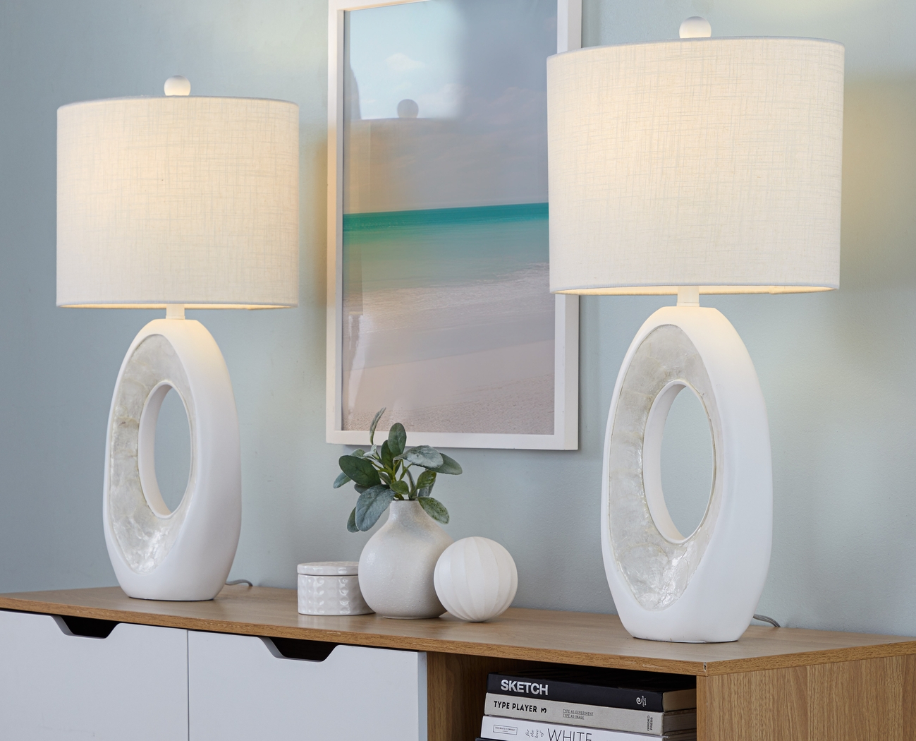 Giese Place White Lamp, Set of 2 - Thumbnail - Image 4