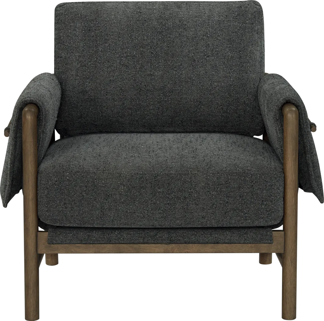 Gilbert Charcoal Accent Chair - Thumbnail - Image 2