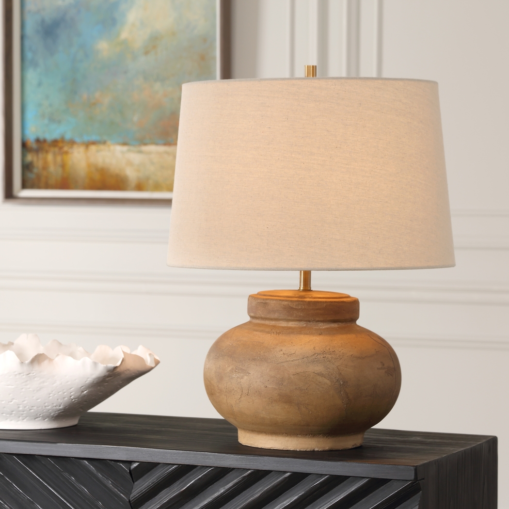 Gilbo Circle Brown Lamp - Thumbnail - Image 3