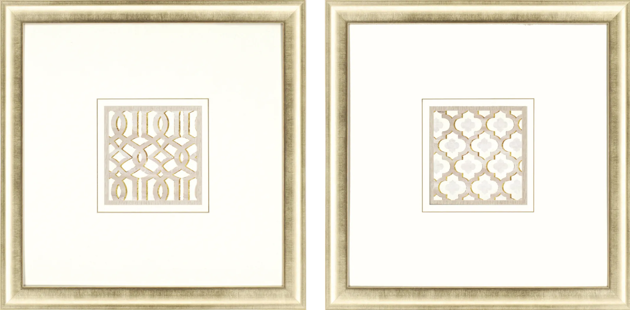 Gilded Lattice Set of 2 Artwork - Thumbnail - Image 1