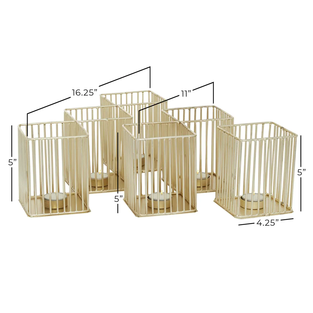 Gildrame Gold Candle Holder, Set of 3 - Image 3