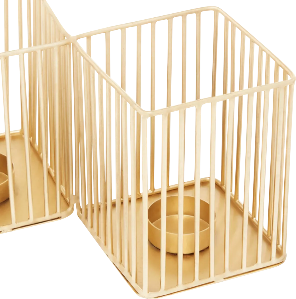Gildrame Gold Candle Holder, Set of 3 - Image 5