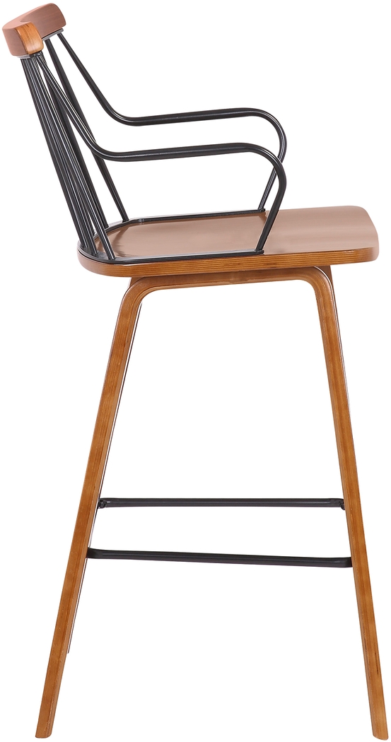 Gileslane Walnut Counter Height Stool - Thumbnail - Image 3