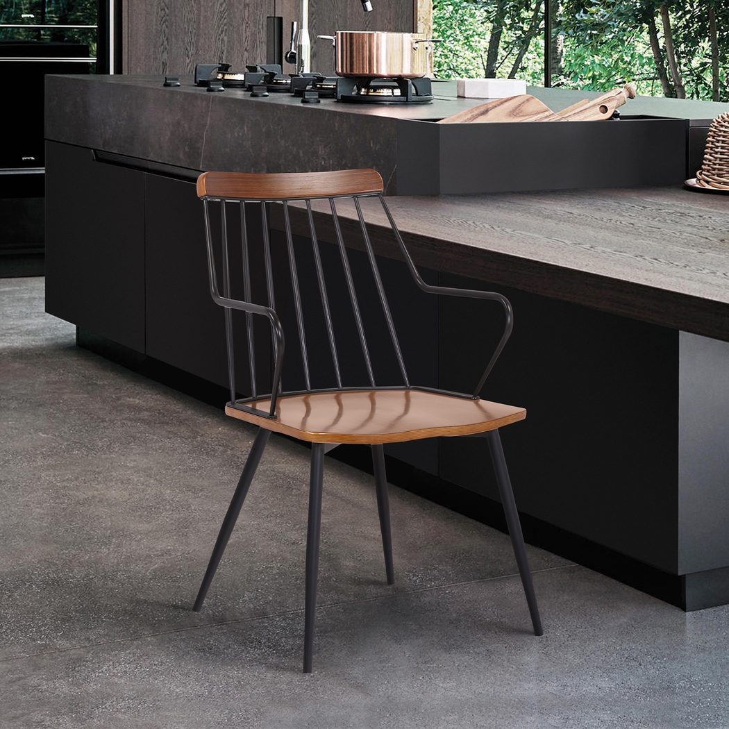 Gileslane Walnut Dining Chair - Thumbnail - Image 6