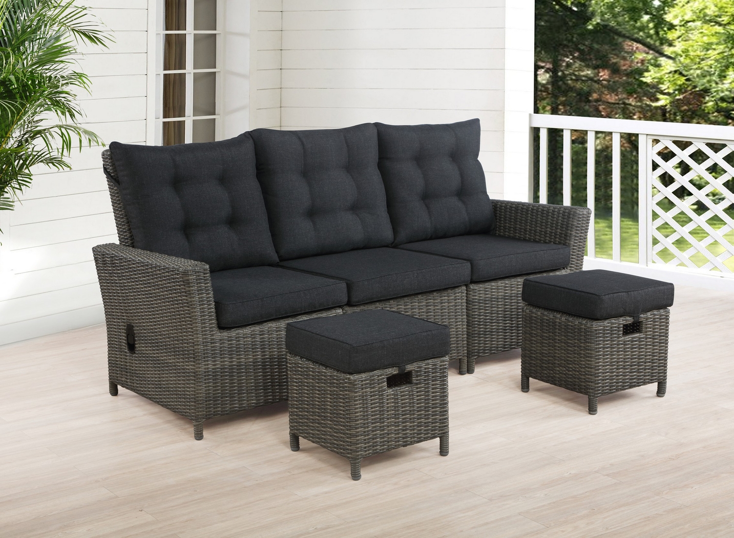 Gilleland Gray 3 Pc Outdoor Seating Set - Thumbnail - Image 13