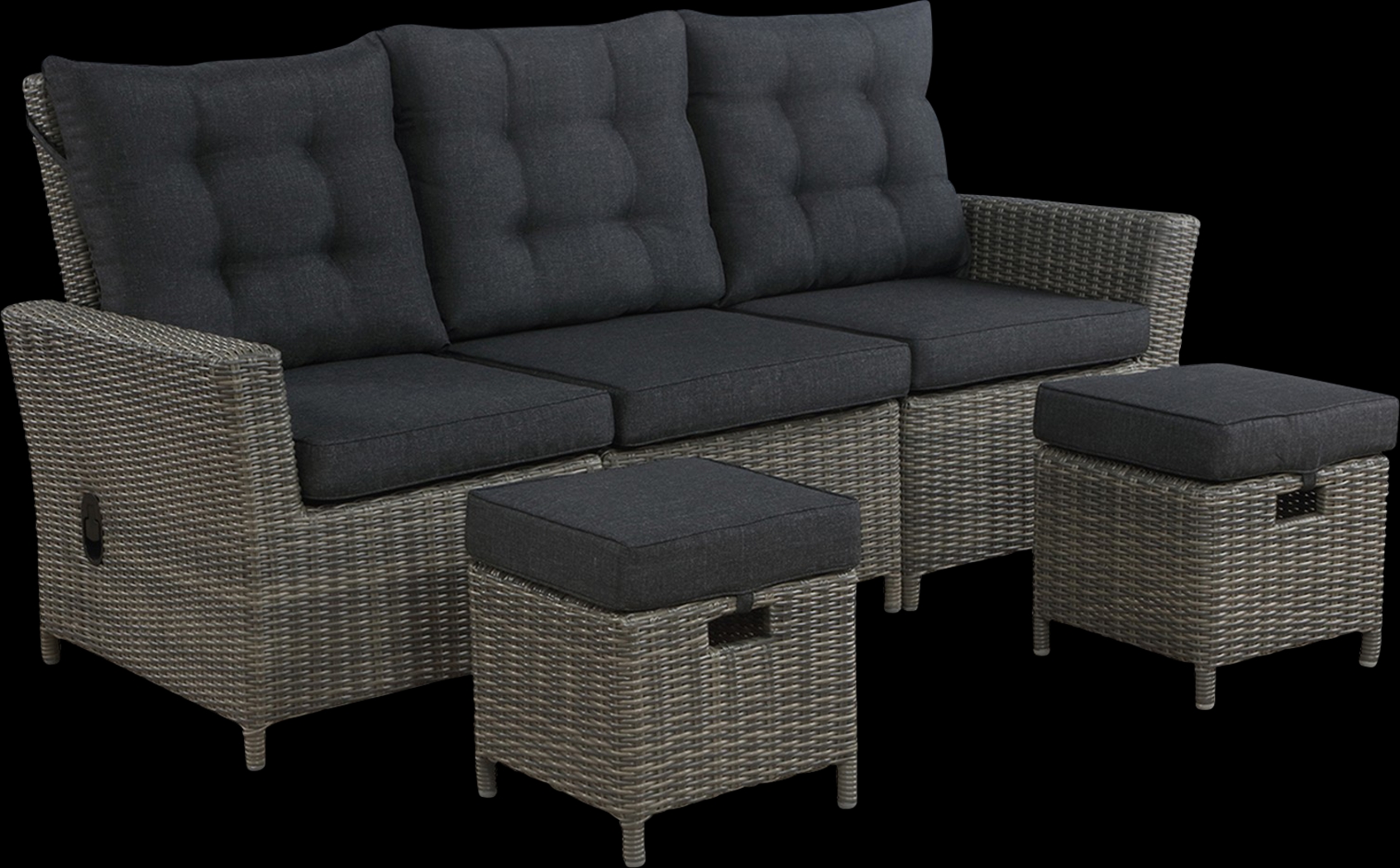 Gilleland Gray 3 Pc Outdoor Seating Set - Thumbnail - Image 1