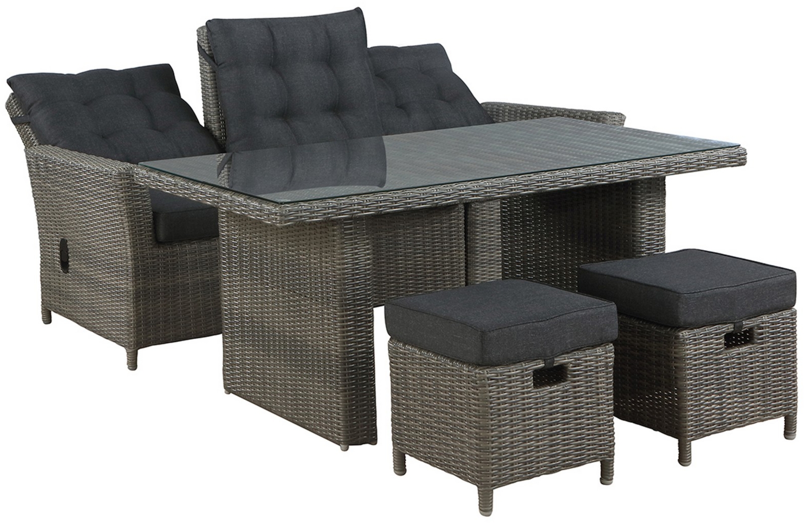 Gilleland Gray 5 Pc Outdoor Dining Set - Thumbnail - Image 2