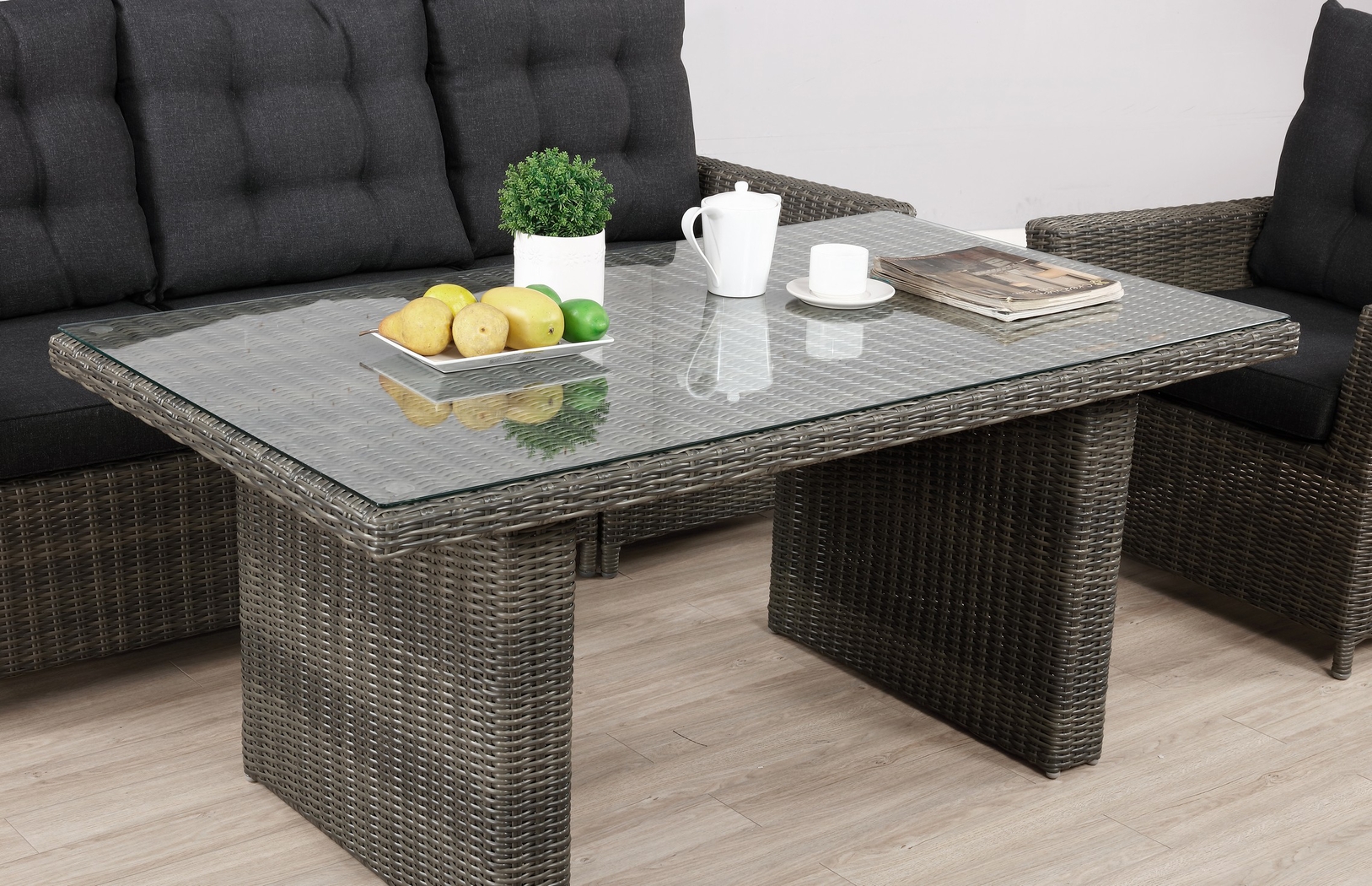 Gilleland Gray Outdoor Cocktail Table - Thumbnail - Image 6