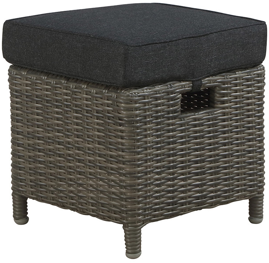 Gilleland Gray Outdoor Ottoman, Set of 2 - Thumbnail - Image 2