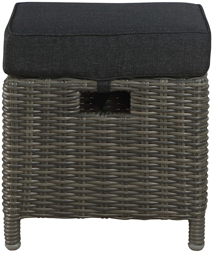 Gilleland Gray Outdoor Ottoman, Set of 2 - Thumbnail - Image 3