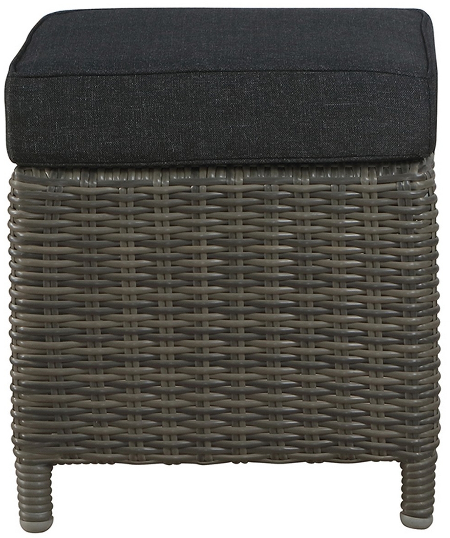 Gilleland Gray Outdoor Ottoman, Set of 2 - Thumbnail - Image 4