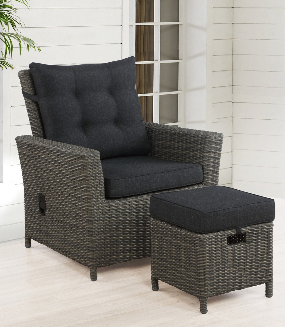 Gilleland Gray Outdoor Ottoman, Set of 2 - Thumbnail - Image 6