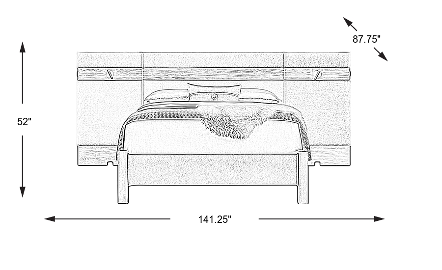Dimension Image. Please refer to the Dimension Tab on this page for dimension details.