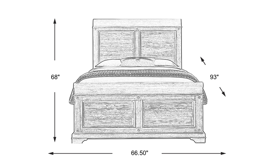 Dimension Image. Please refer to the Dimension Tab on this page for dimension details.