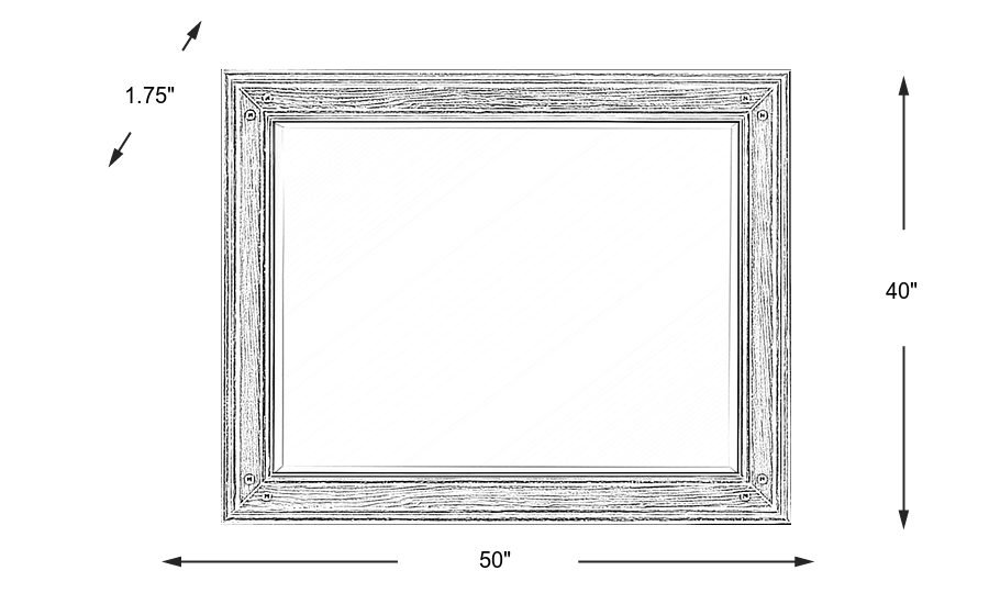 Dimension Image. Please refer to the Dimension Tab on this page for dimension details.
