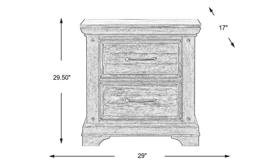 Dimension Image. Please refer to the Dimension Tab on this page for dimension details.