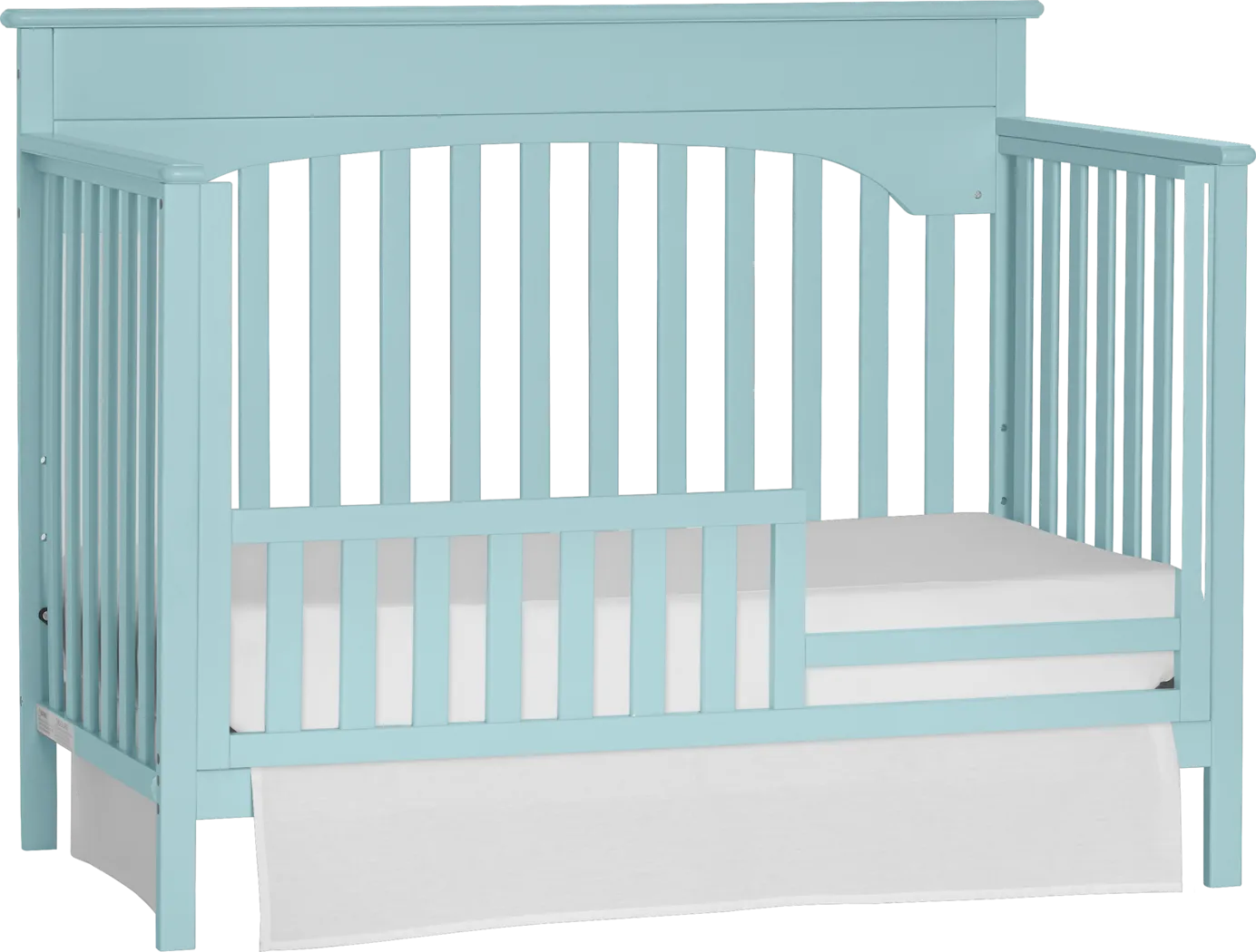 Gilroy Mint Convertible Crib with Toddler Rail - Thumbnail - Image 7