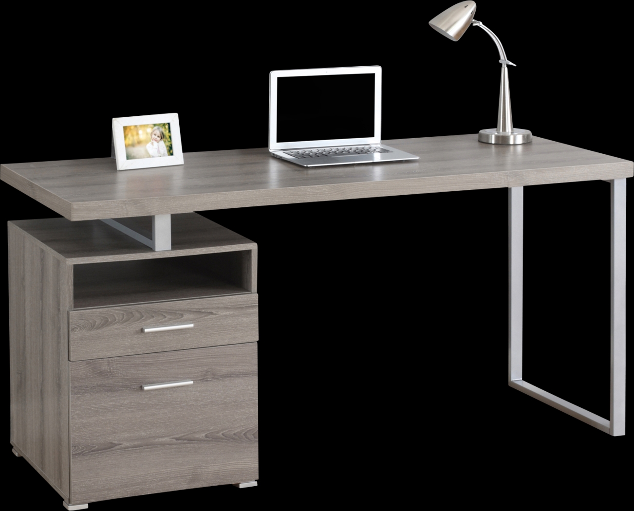 Gilsan Taupe Desk - Thumbnail - Image 1