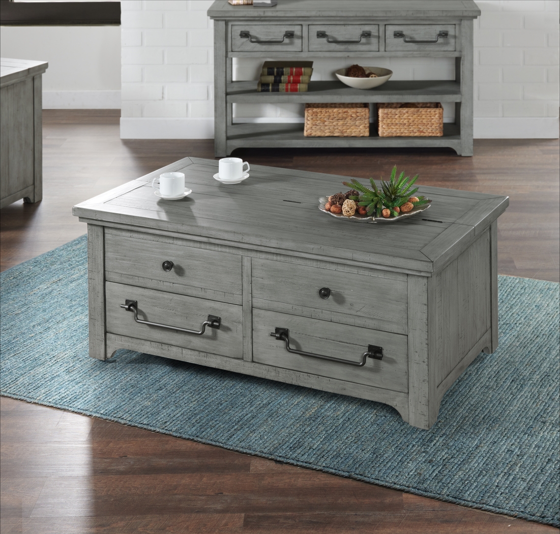 Gingerich Gray Coffee Table with Flip Top Trunk - Thumbnail - Image 9