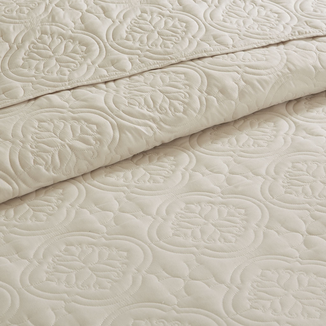 Gingerish Cream 3 Pc Full/Queen Bedspread - Thumbnail - Image 7