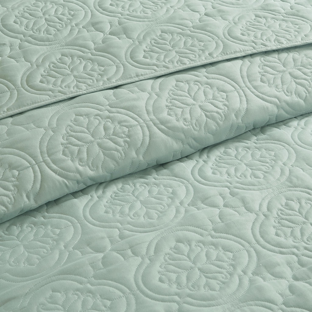 Gingerish Seafoam 3 Pc King/California King Bedspread - Thumbnail - Image 7