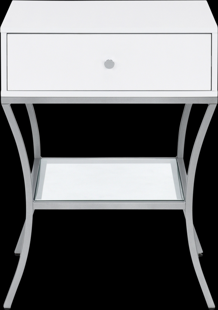 Gingerspice White End Table - Thumbnail - Image 3