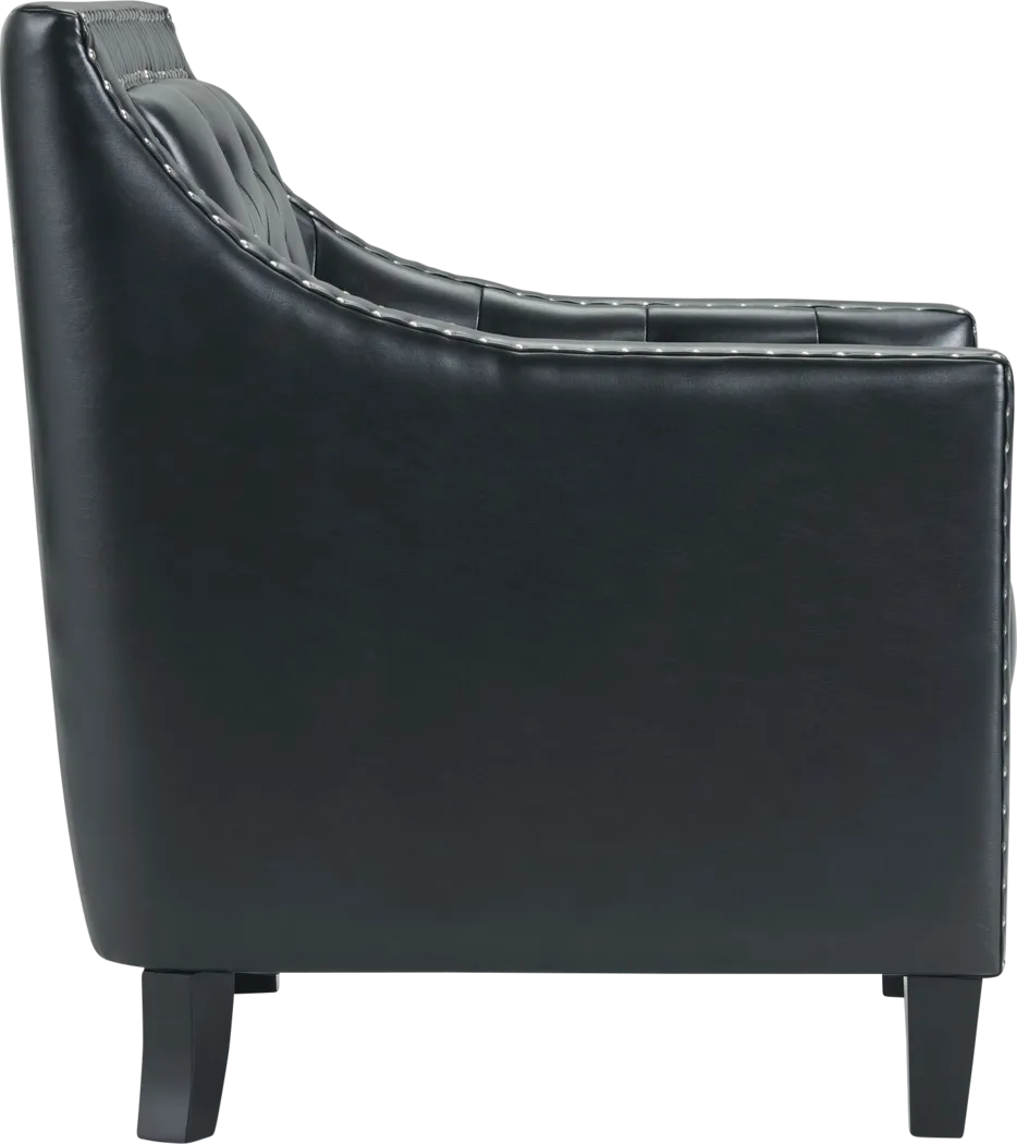 Ginnbrooke Black Accent Chair - Thumbnail - Image 3