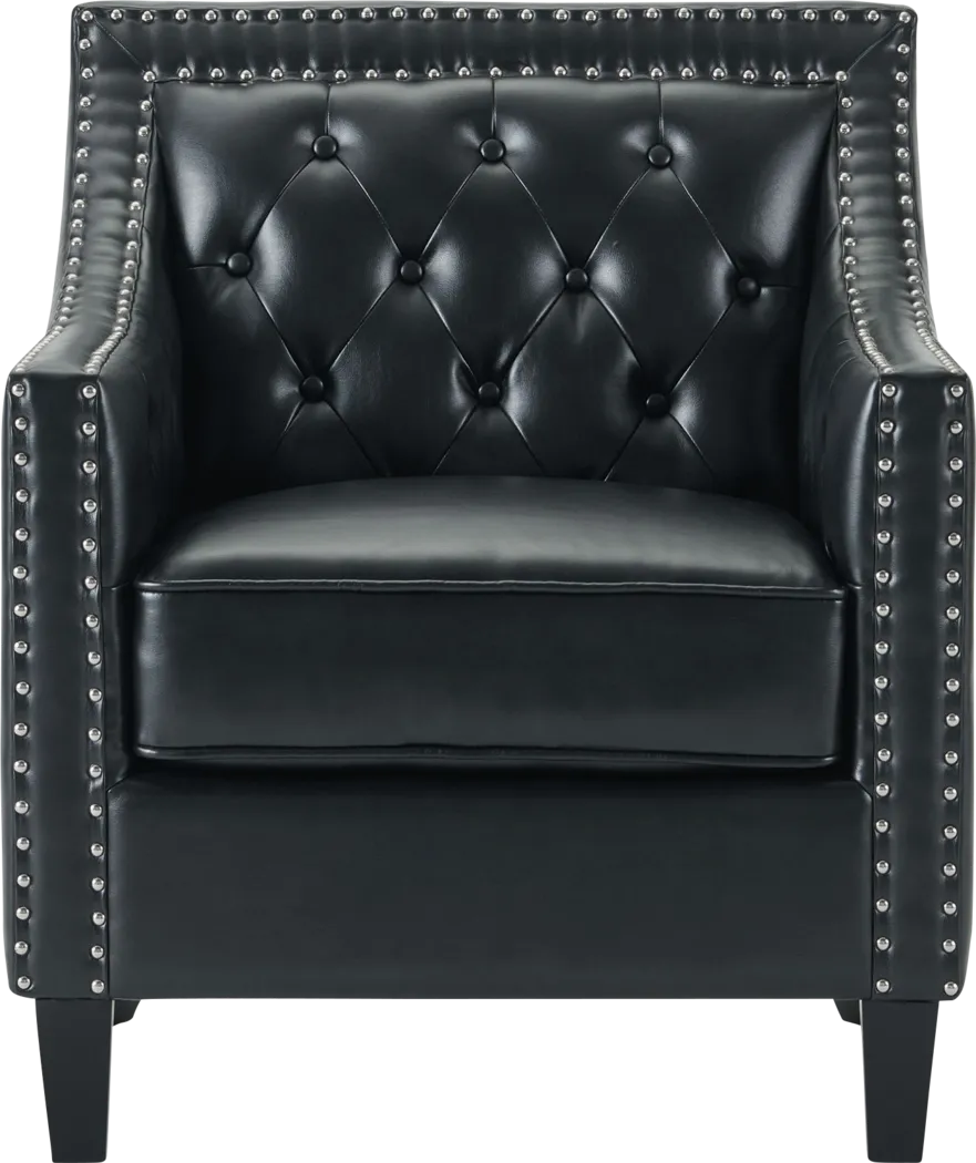 Ginnbrooke Black Accent Chair - Thumbnail - Image 4