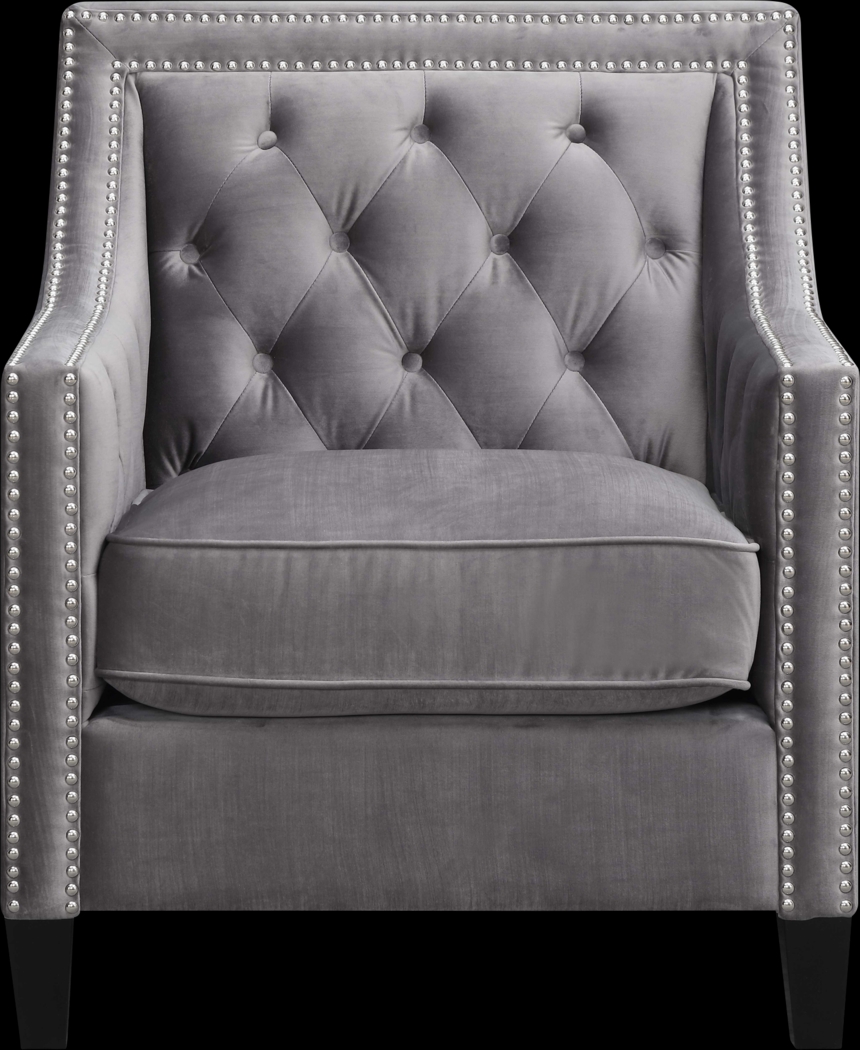 Ginnbrooke Gray Accent Chair - Thumbnail - Image 3