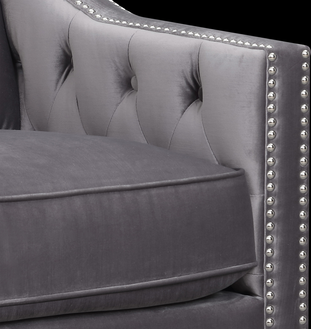 Ginnbrooke Gray Accent Chair - Thumbnail - Image 6