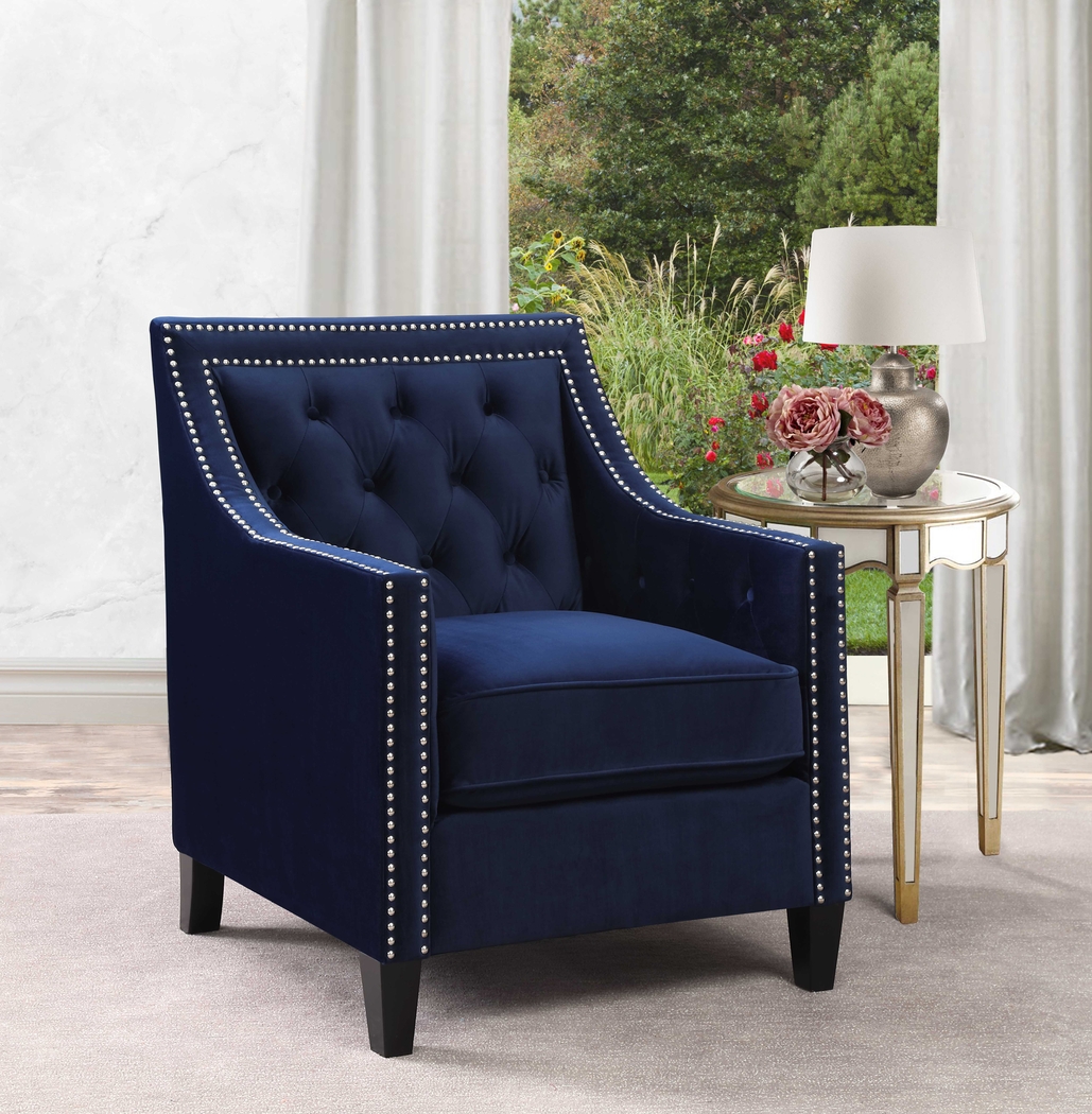 Ginnbrooke Navy Accent Chair - Thumbnail - Image 2