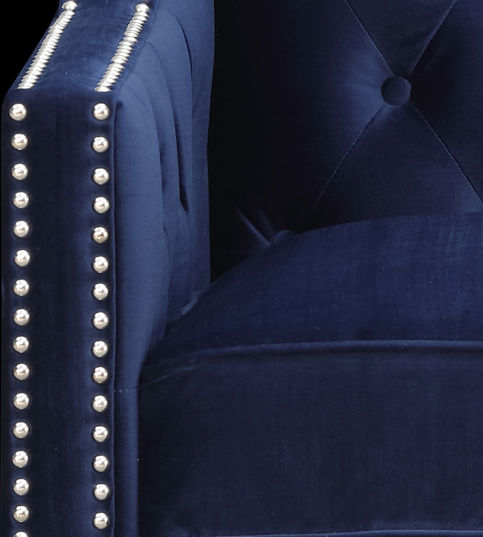 Ginnbrooke Navy Accent Chair - Thumbnail - Image 7
