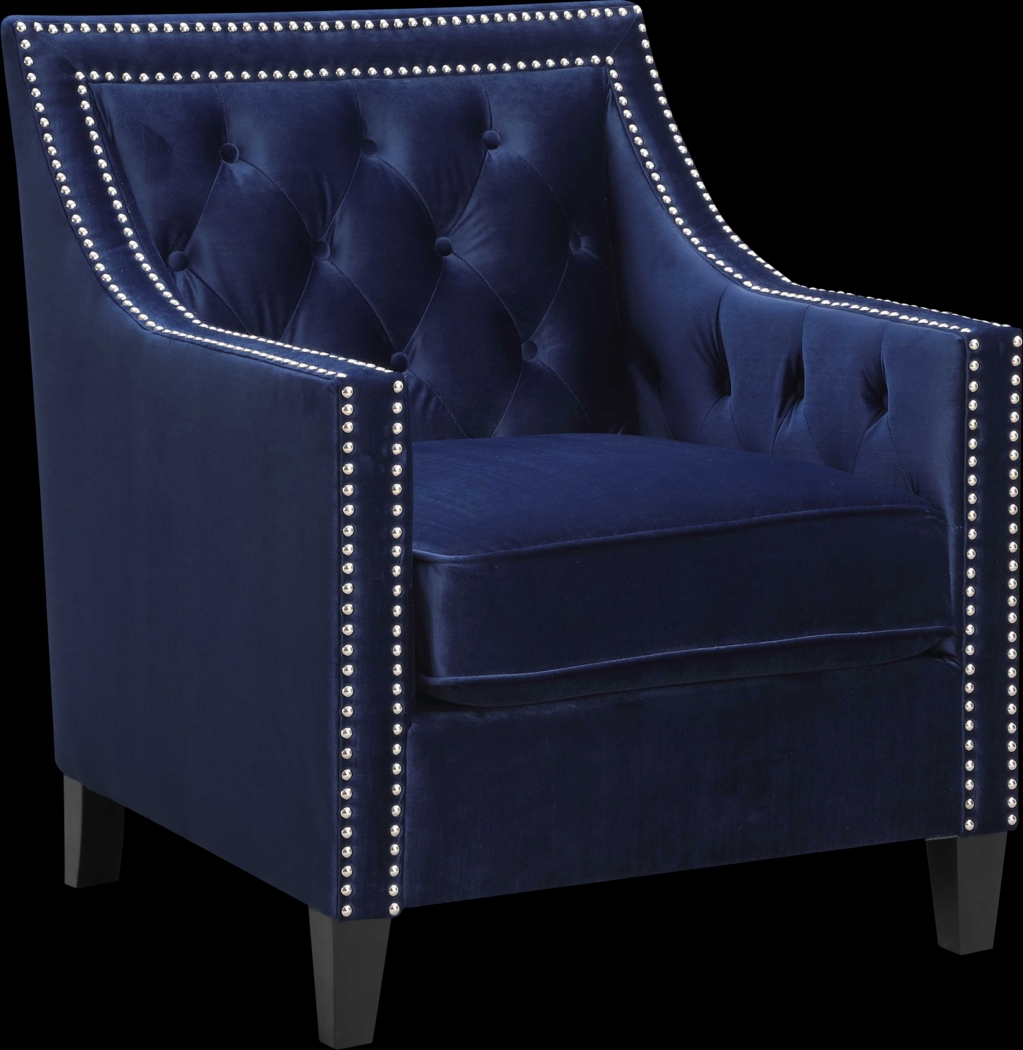 Ginnbrooke Navy Accent Chair - Thumbnail - Image 1