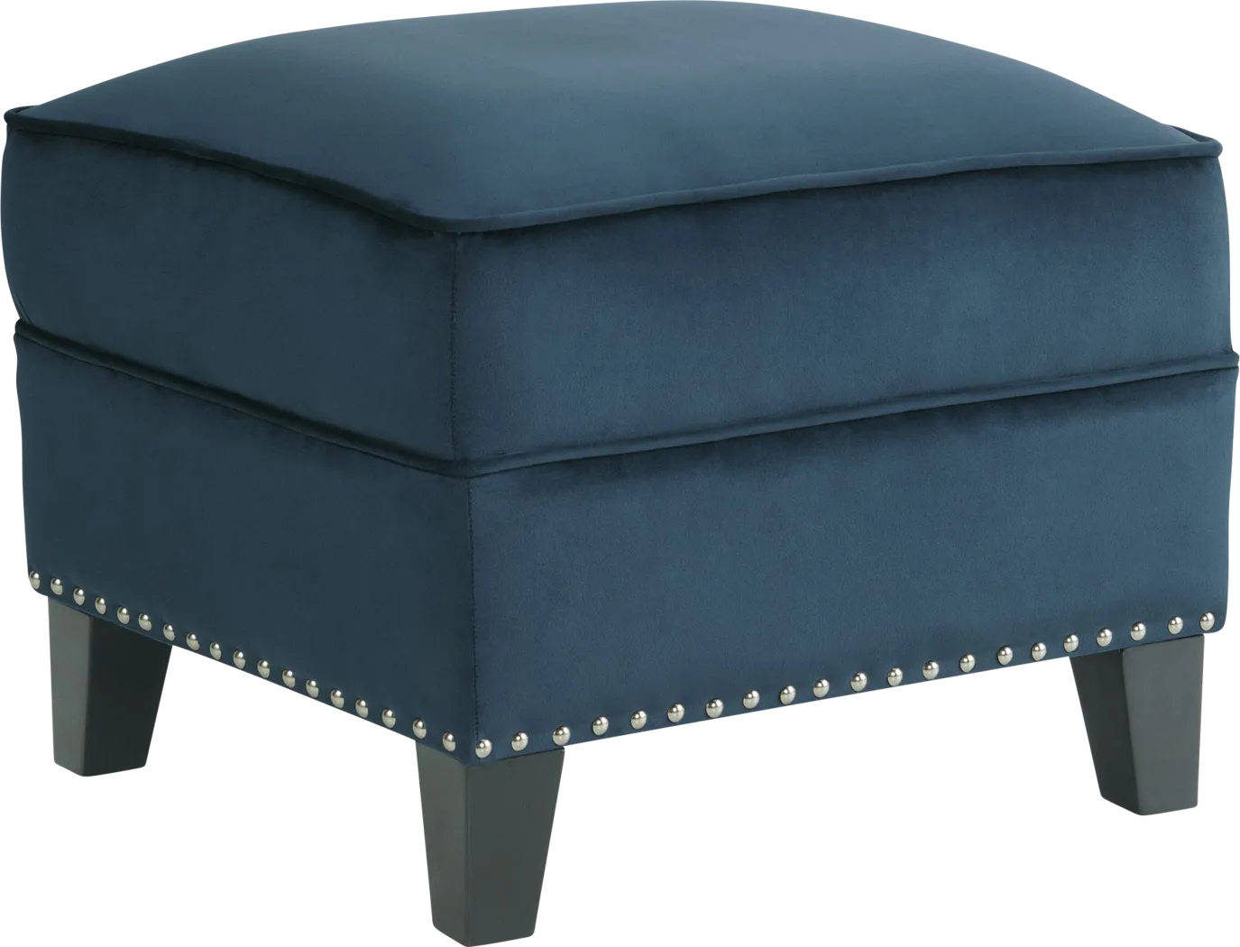 Ginnbrooke Navy Ottoman - Thumbnail - Image 1