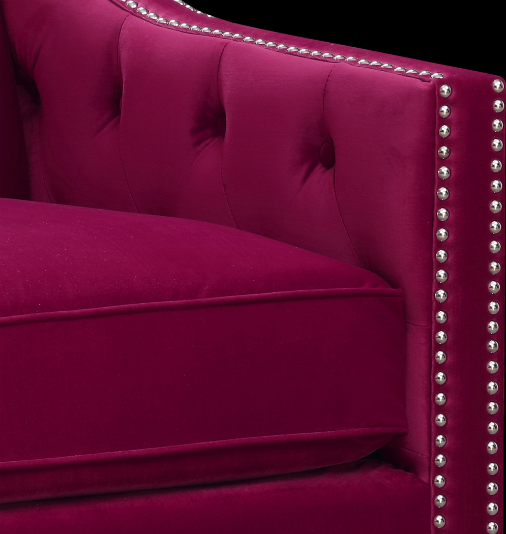 Ginnbrooke Red Accent Chair - Thumbnail - Image 6