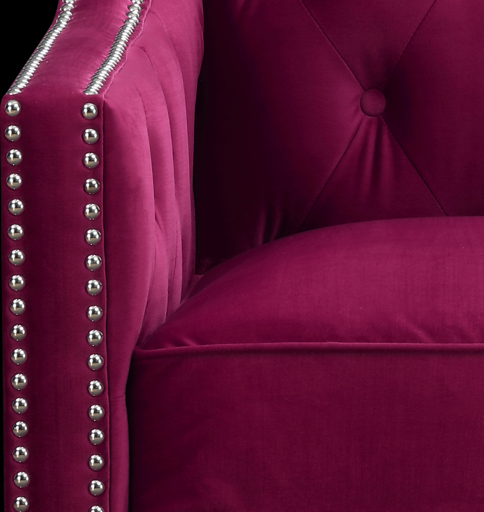 Ginnbrooke Red Accent Chair - Thumbnail - Image 7