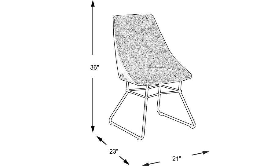 Dimension Image. Please refer to the Dimension Tab on this page for dimension details.