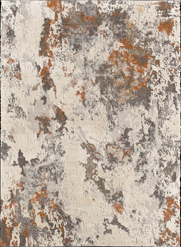 Ginnova Brown 7'8 x 10'3 Rug - Thumbnail - Image 1