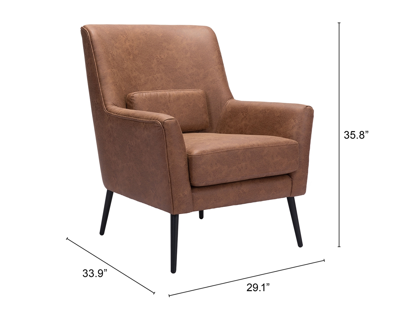 Ginpole Brown Accent Chair - Thumbnail - Image 9