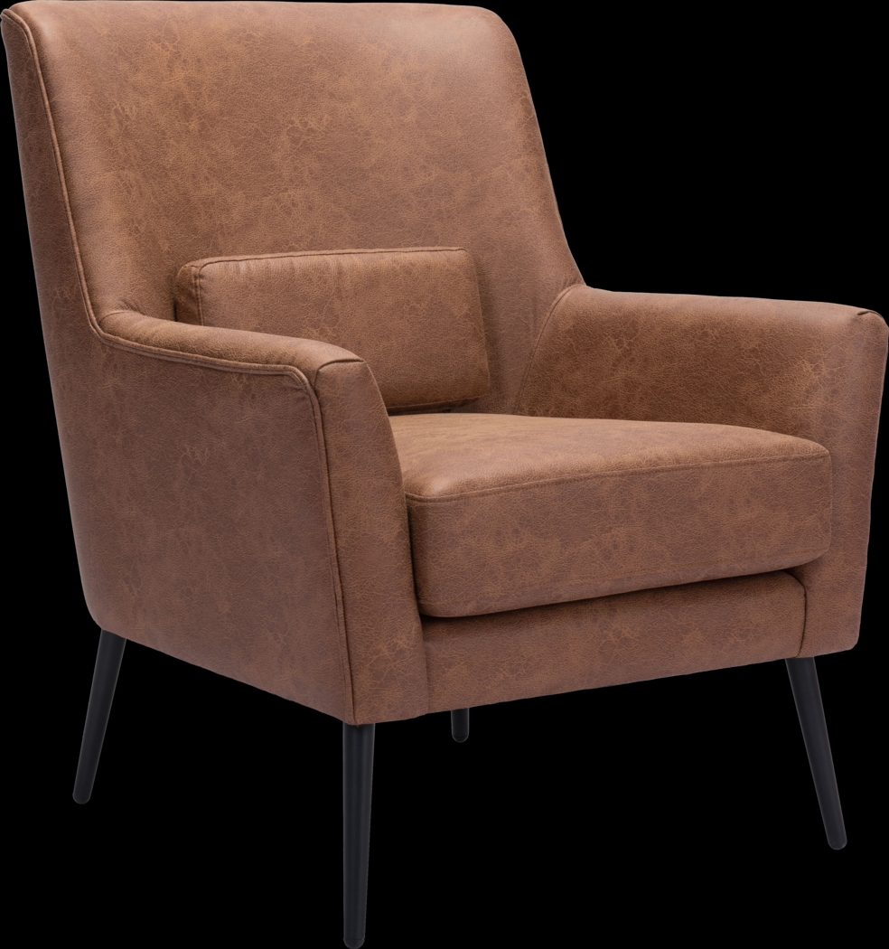 Ginpole Brown Accent Chair - Thumbnail - Image 1
