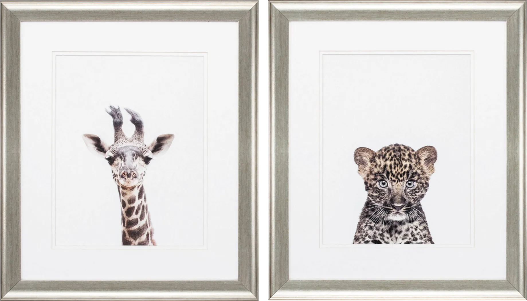 Giraffe Leopard Set of 2 Artwork - Thumbnail - Image 1