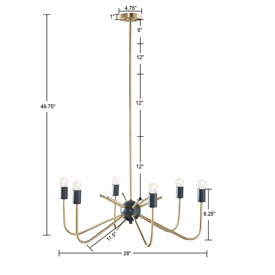 Girardin Boulevard Brass Chandelier - Thumbnail - Image 3