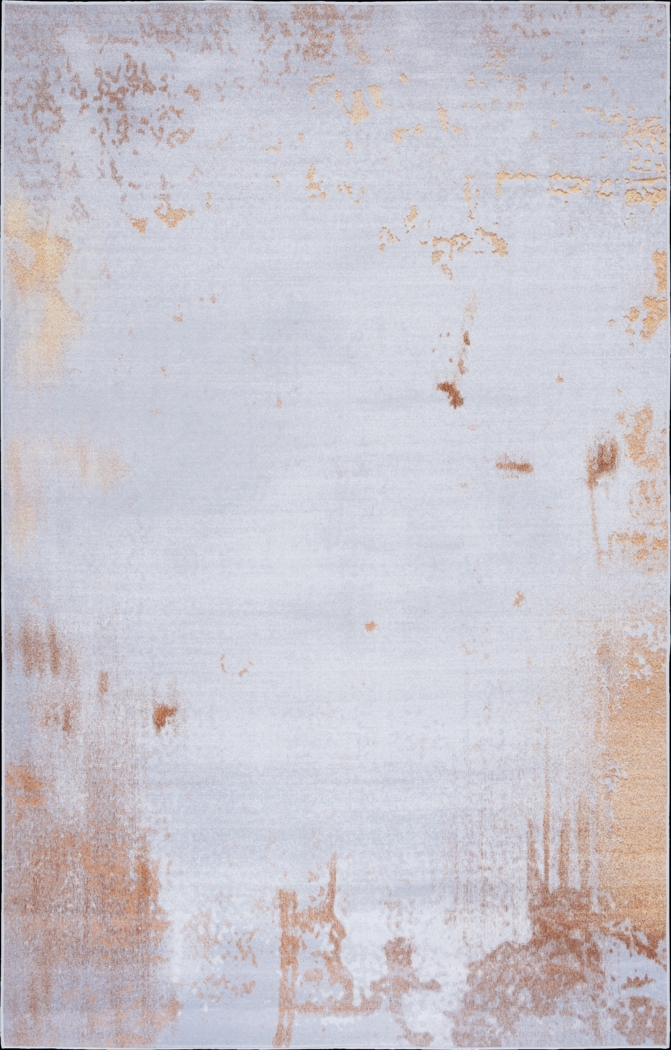 Girovi Gray/Rust 5' x 8' Rug - Thumbnail - Image 1