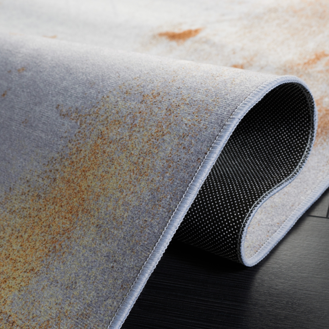 Girovi Gray/Rust 6' x 9' Rug - Thumbnail - Image 4