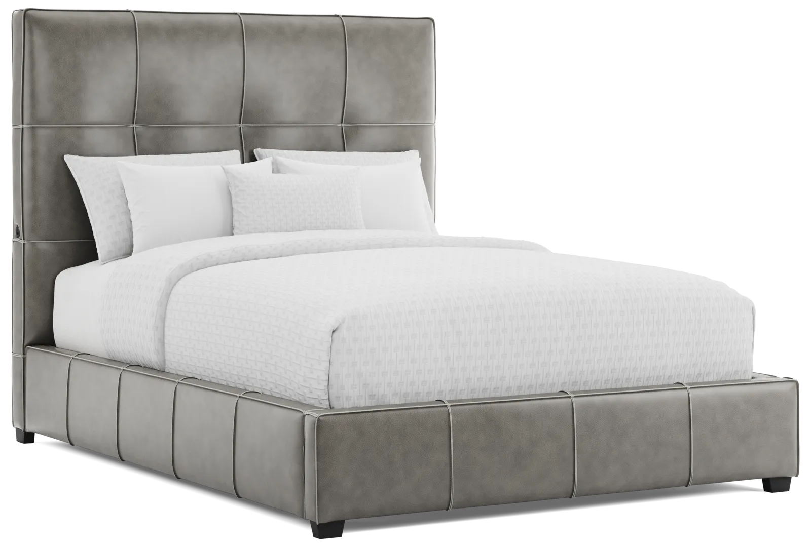 gray 3 pc queen bed