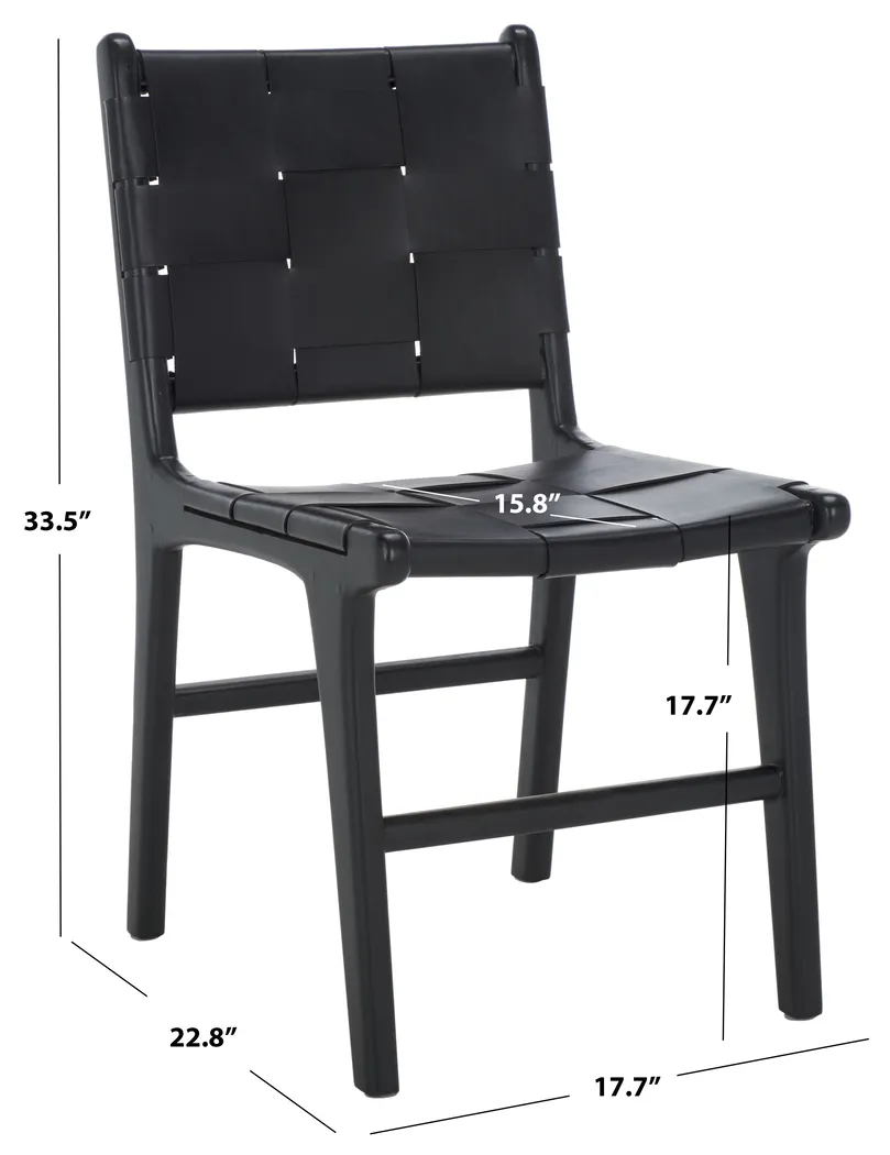 Givernola Black Side Chairs, Set of 2 - Thumbnail - Image 7