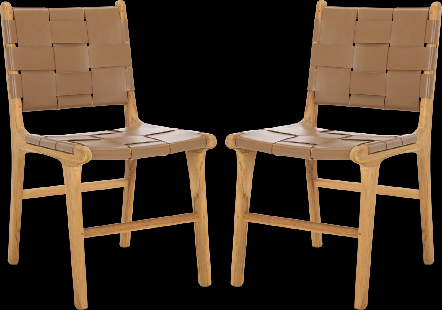 Givernola Brown Side Chairs, Set of 2 - Thumbnail - Image 1