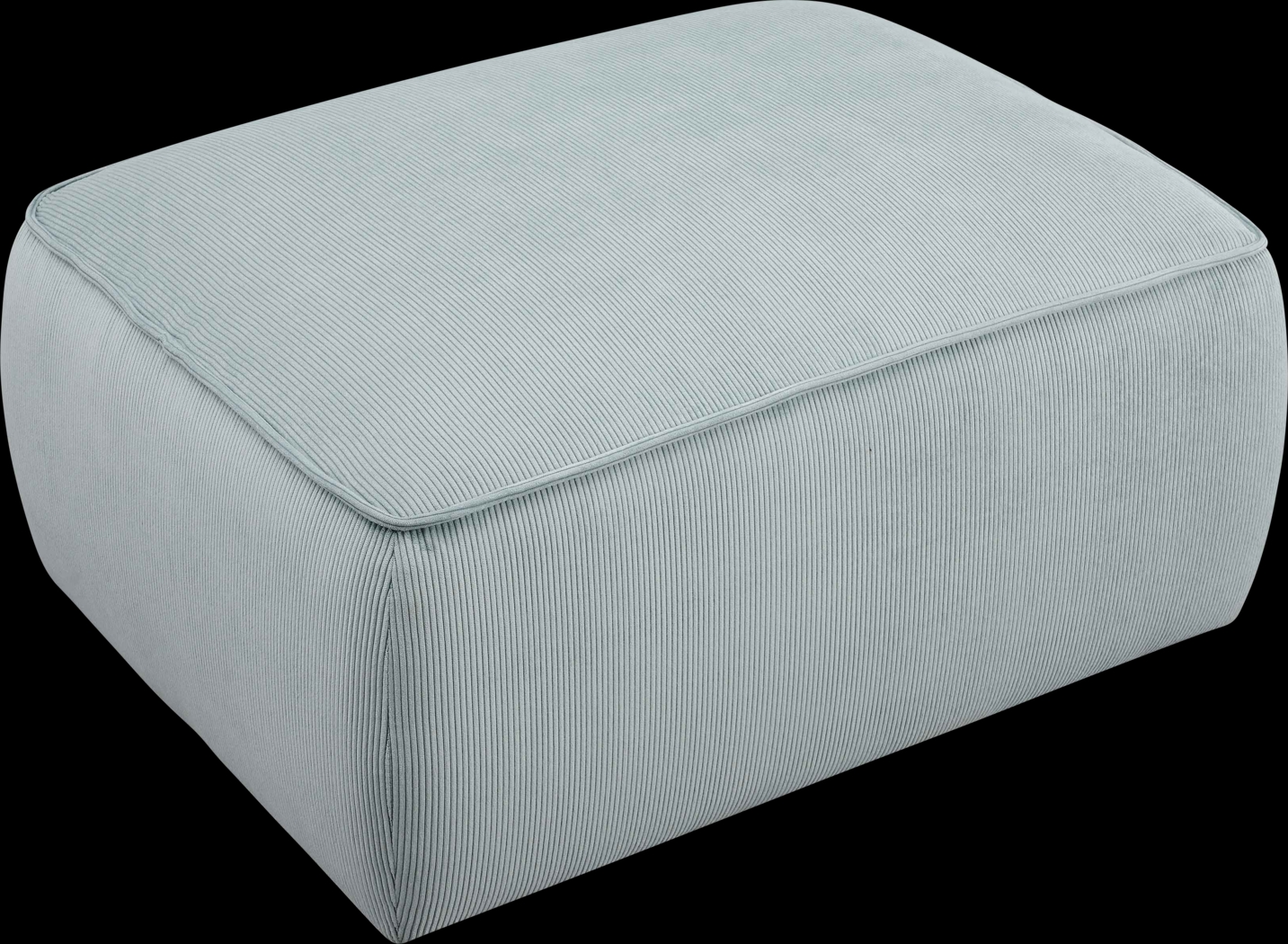 Glaciarts I Light Green Ottoman - Thumbnail - Image 3