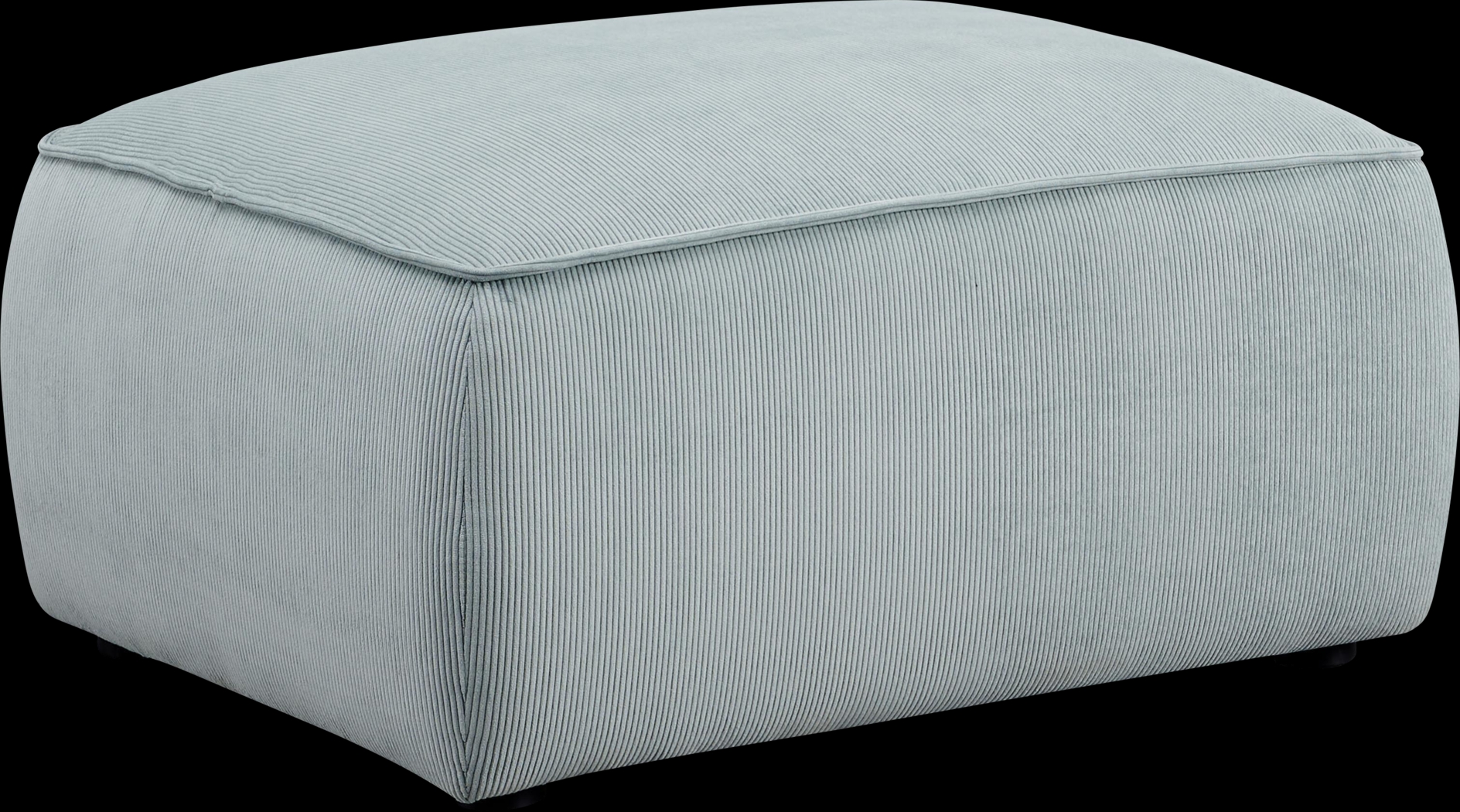 Glaciarts I Light Green Ottoman - Thumbnail - Image 1