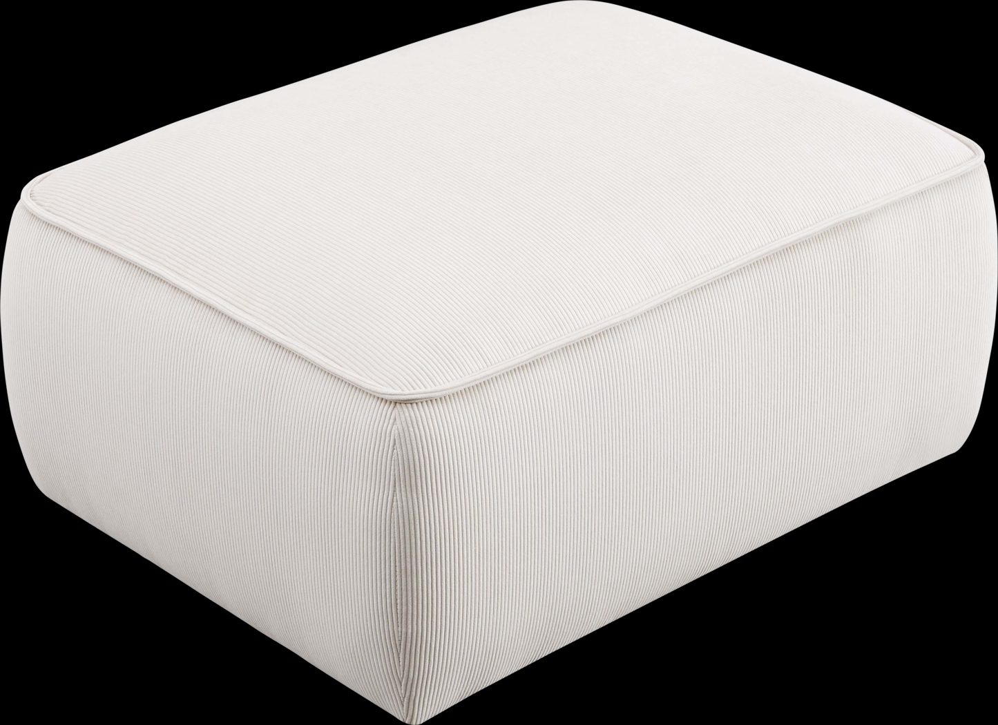 Glaciarts I White Ottoman - Thumbnail - Image 2